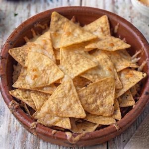 Nachos con queso